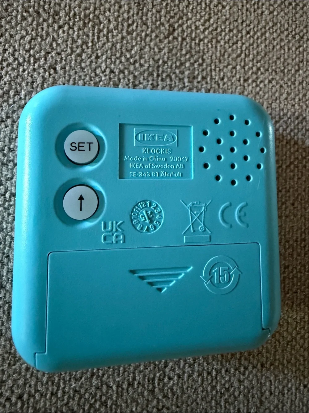 Digital Timer Watch - Teal Blue LED Display